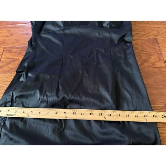 NWT Vintage Y2K Trixxi Black Feather Trim Mini Dress Size 13 - Picture 7 of 10